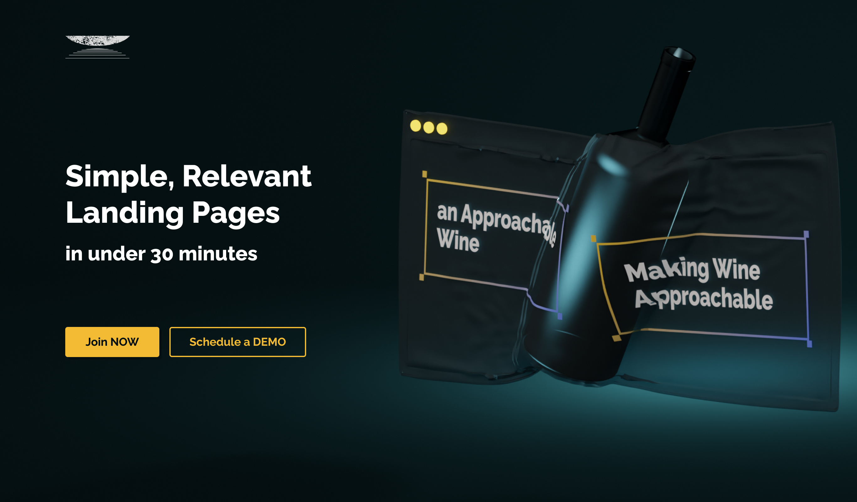 AI Wine Ad - Hero Image 3d branding desktop graphic design hero ui visual wine