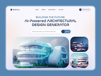 AI-Architecture Website UI Design ai ai website artificial intelligence design futurustic graphic design product design ui user interface web design website design
