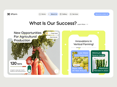 Agro-Tech Startup Website agricultural website agriculture website agro tech bio supplements biotech clean design farmer farming startup fertilizer food food production food tech home page landing page organic ui ux vertical farming web design website design