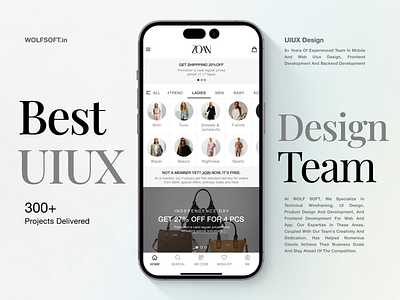 Home page for fashion and clothing Ecommerce app designer doctor booking ecommerce ehealth finance fintech food delivery health care medical mobile app online booking patient telehealth ui uiux ux web app