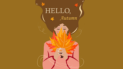 Hello, autumn autumn branding design graphic design illustration logo vector