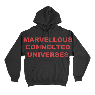 Marvellous Connected Universes Project adobe illustrator branding clothing design exhibition hoodies merchandise tickets