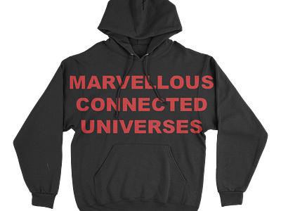 Marvellous Connected Universes Project adobe illustrator branding clothing design exhibition hoodies merchandise tickets