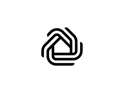 House Nest – Logo Concept // For SALE abstract brandforma branding building comfort design estate for sale graphic design home house hub line lines logo mark nest sign unity