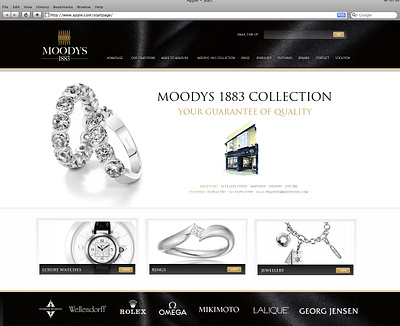 Moodys of Nantwich, 2016 - GSD website redesign concept wordpress