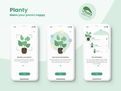 Houseplants Care App figma mobile app