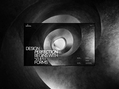 Design - industrial concept art black concept creative dark design designer figma graphic design industrial minimal minimalism ui ux web webdesign website