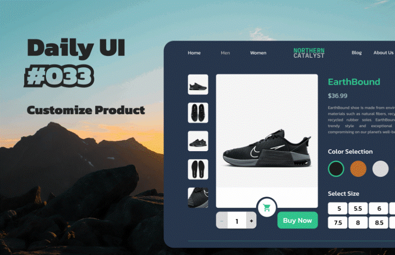 Customize Product 033 customize dailyui