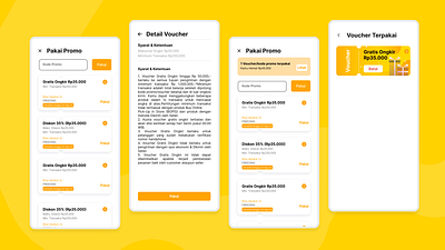 Voucher Page - App apps branding design graphic design ui ui design ux