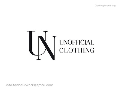 UN UNOFFICIAL LOGO DESIGN abstract logo brand branding business cloth clothing company design icon letter letter logo logo logo design logo designer logos modern logo n sign u un