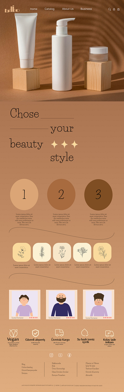 Beauty Cream Web Site app logo typography ui ux website