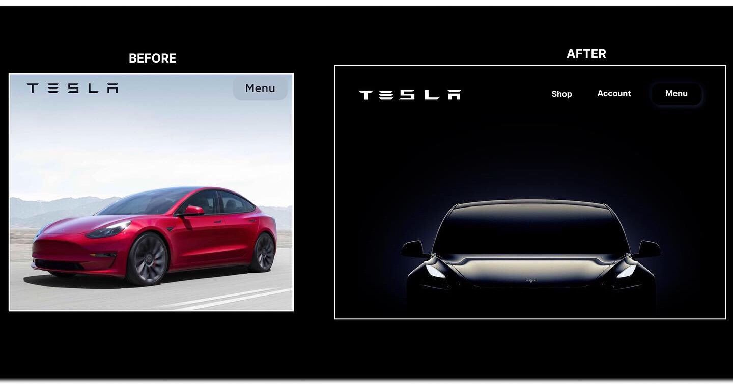 Tesla Web page Redesign by David on Dribbble