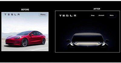 Tesla Web page Redesign app design logo ui ux