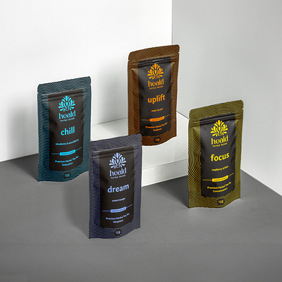 Heald Herbal Blends Identity & Packaging Design branding graphic design identity design logo packaging