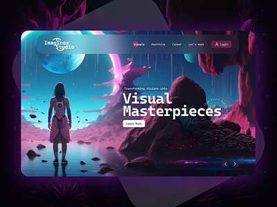 Imaginex Studio's New Landing Page Design! design ui ux