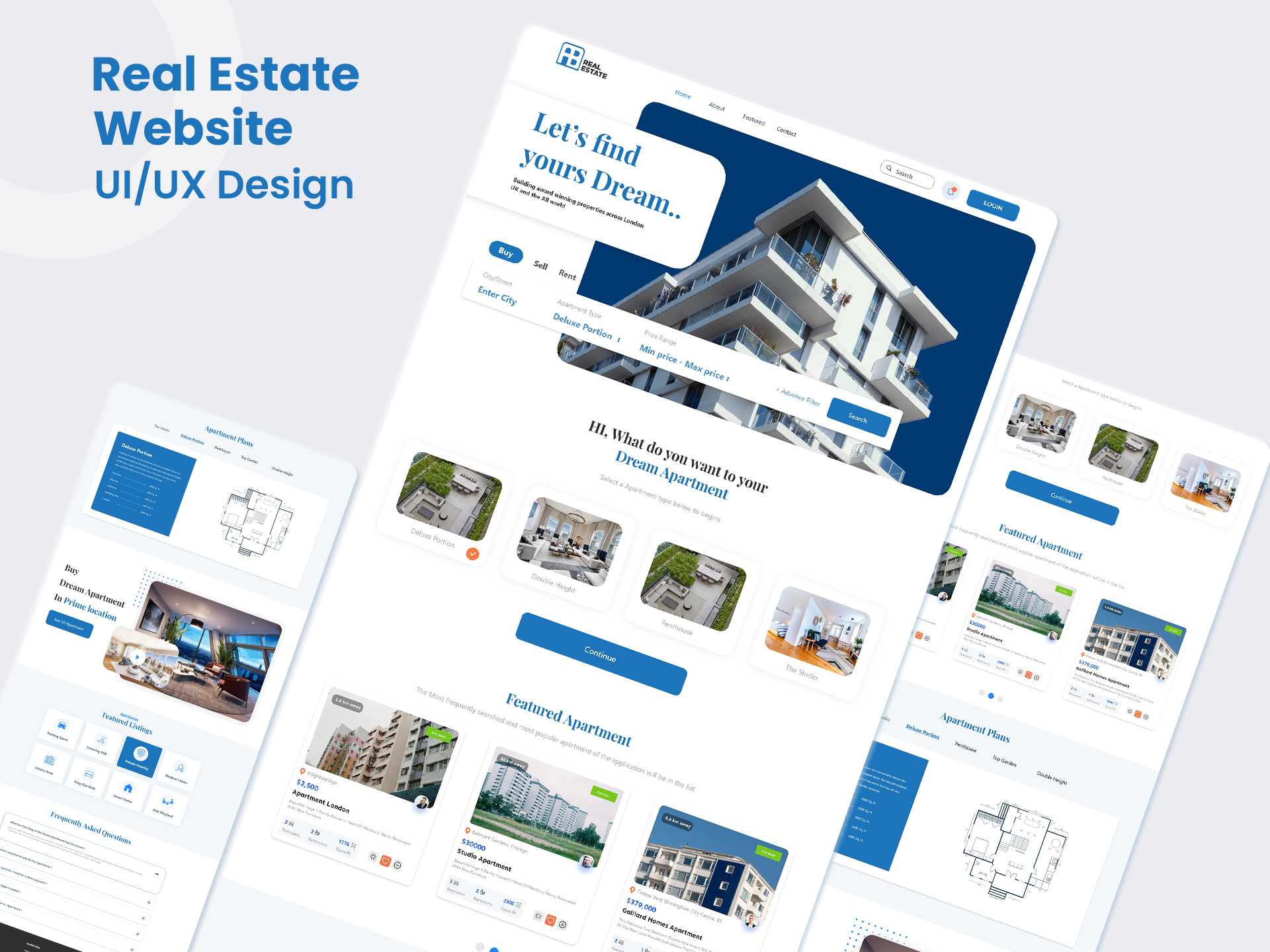 Real Estate | Website UI | UI/UX Design certified designer design designer expert graphic design landing page minimalist prototyping ui ux ui ux design user experience user interface ux research website ui wireframe