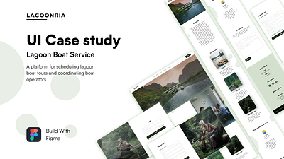 Lagoonria(Lagoon Boat Service) app branding design illustration mobile mobile app ui ux