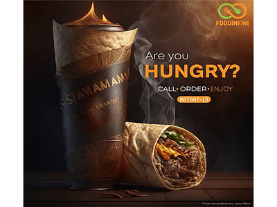 Are You HUNGRY? animation branding design graphic design logo post design social media typography ui vector