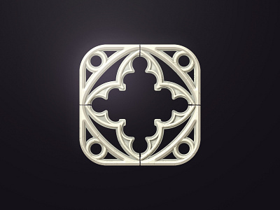 Gothic Stone Icon app app store gothic icon icon design illustration stone
