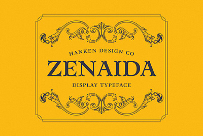 Zenaida Typeface display font serif