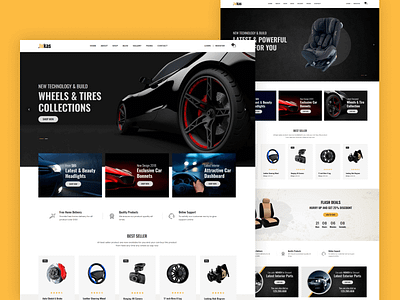 Car Parts Store eCommerce HTML Template - Lukas shopping