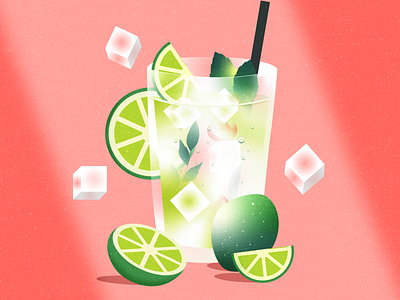 Summer Lemonade artwork behance colors digitalart dribbble graphic design graphicdesign illustration illustrator summer vector