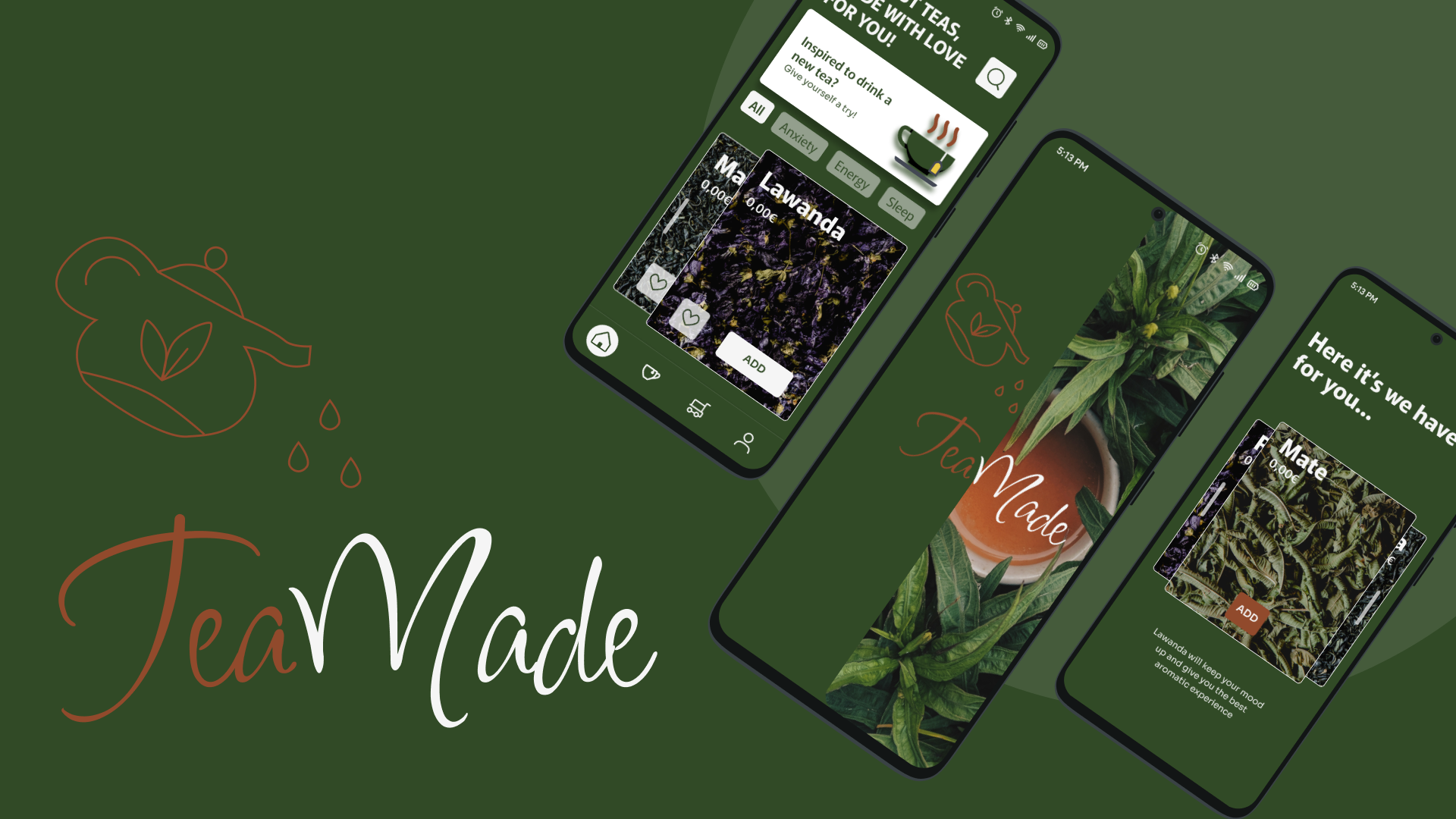 Tea Made app branding design graphic design illustration logo typography ui ux vector