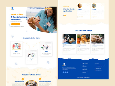 Pet Care and Veterinary Clinic Website Design animal clinic creative web design design figma home page landing page medical online pet ui ui design uiux user interface ux veterinary veterinary website web design website website design