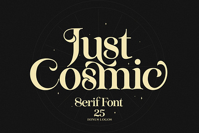 Just Cosmic Font + Logos ligature font