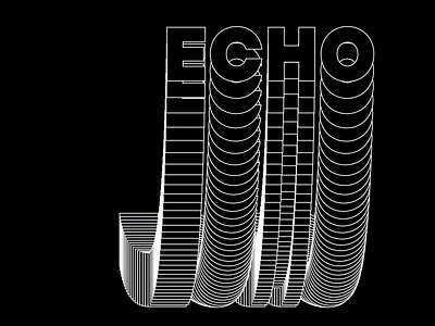 Echo after effects animation design echo graphic design kinetic type minimal motion graphics simple type typography