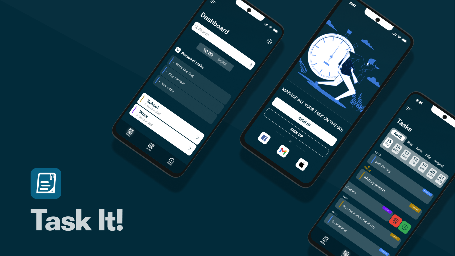 Task it! app branding design figma graphic design illustration logo typography ui ux vector