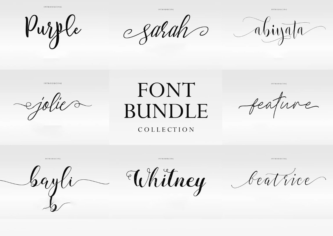 Font bundle Modern font Script Font by CalligraphyFont007 on Dribbble