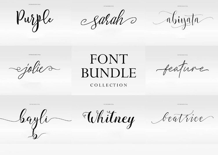 Font bundle Modern font, Script Font by CalligraphyFont007 on Dribbble