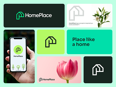 Home Logo best branding best logo brand branding design great mrak green guidelines home home logo home mark house house logo house mark logo logo design mark design nature logo pin place logo