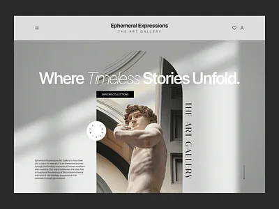 Art Gallery Website Design art art gallery branding clean design dribbble dribbble best shot graphic design minimal ui uiux design ux web website