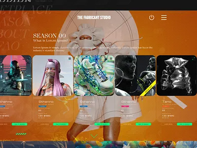 The Fabricant Studio | MVP branding design figma graphic design mockup mvp ui user interface web design