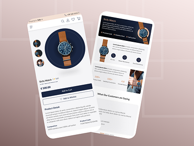 Mobile App_Watch Store design mobile app store ui ux watch