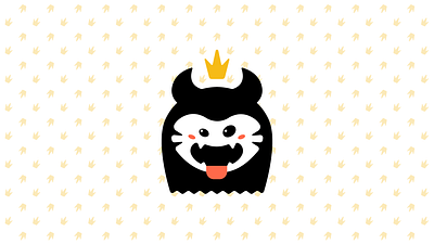 Monster Prince Jr. branding character illustration logo mascot monster pattern vector