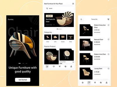 Mobile Design app design design e commerce e commerce app e commerce design furniture furniture app furniture design furniture mobile design furniture store logo mobile design mobile ui mobile ux online shop ui uiux ux