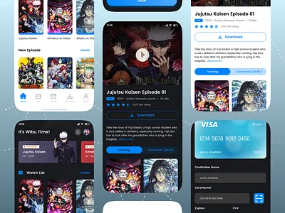 Mobile App_Animated Movies animate app design mobile mobile app movies ui ux