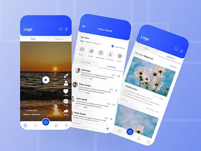 Mobile App_Media design media mobile app reels ui ux