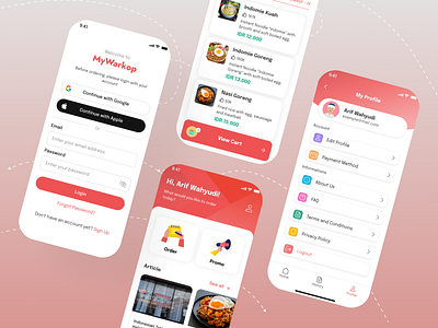 Mobile App_Food app design food ios mobile mobile app order ui ux