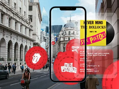 Virgin Records | ar app concept ar augmented reality location based ui user interface