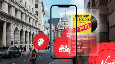 Virgin Records | ar app concept ar augmented reality location based ui user interface