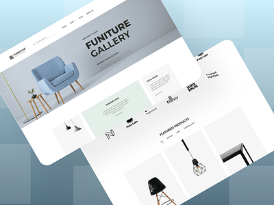 Website_Furniture design furniture landig page ui ux web site