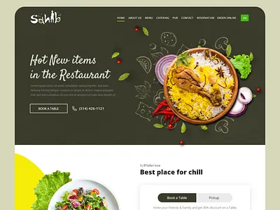 Restaurant UIUX Latest Design banner banner design brand branding design graphic design illustration logo restaurant template ui uiux design