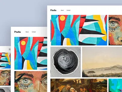 Pixelia - Photography Website design landing page mobile design photography ui ux website