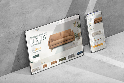 We Live Cozy 3d animation branding furniture furniture website graphic design illustration logo motion graphics ui uidesign uiux web design web ui website design
