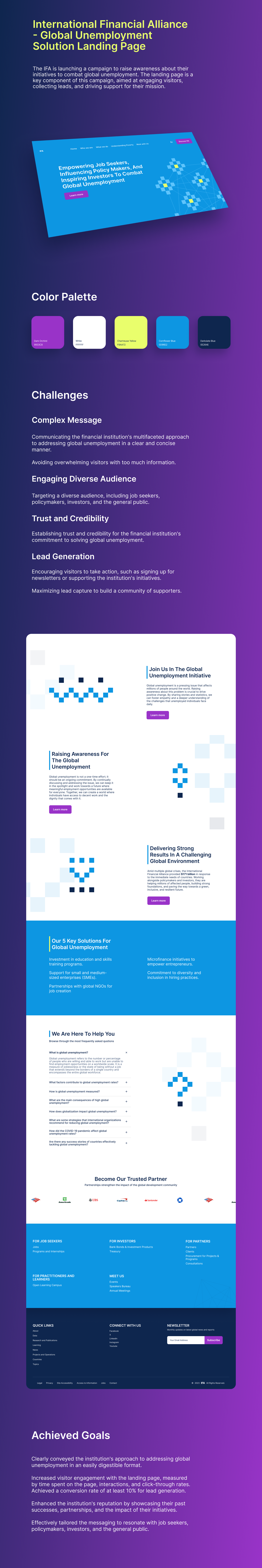 International Financial Alliance - Landing Page landing page web design