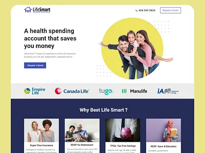 Insurance UIUX Design android app banner banner design branding design mobile app templates ui uiux uiux design web template web ui website design websiteuiux